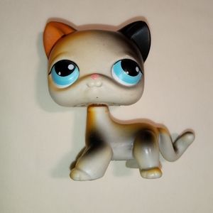 Lps Littlest Pet Shop toy Pet Cat Kitty Calico